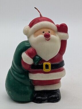 Vintage Crowning Touch Santa Claus Figural Candle - Unburned Christmas Decor